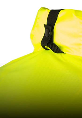 Rynox H2GO pro rain jacket collapsible hood